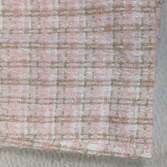 Rumored Junior's Pink Shimmery Tweed Mini Skirt Size M‎ - Picture 3 of 8